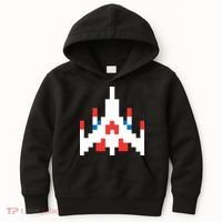 Retro 80's Computer Game Space Ship Kids Hoodie thumb 0