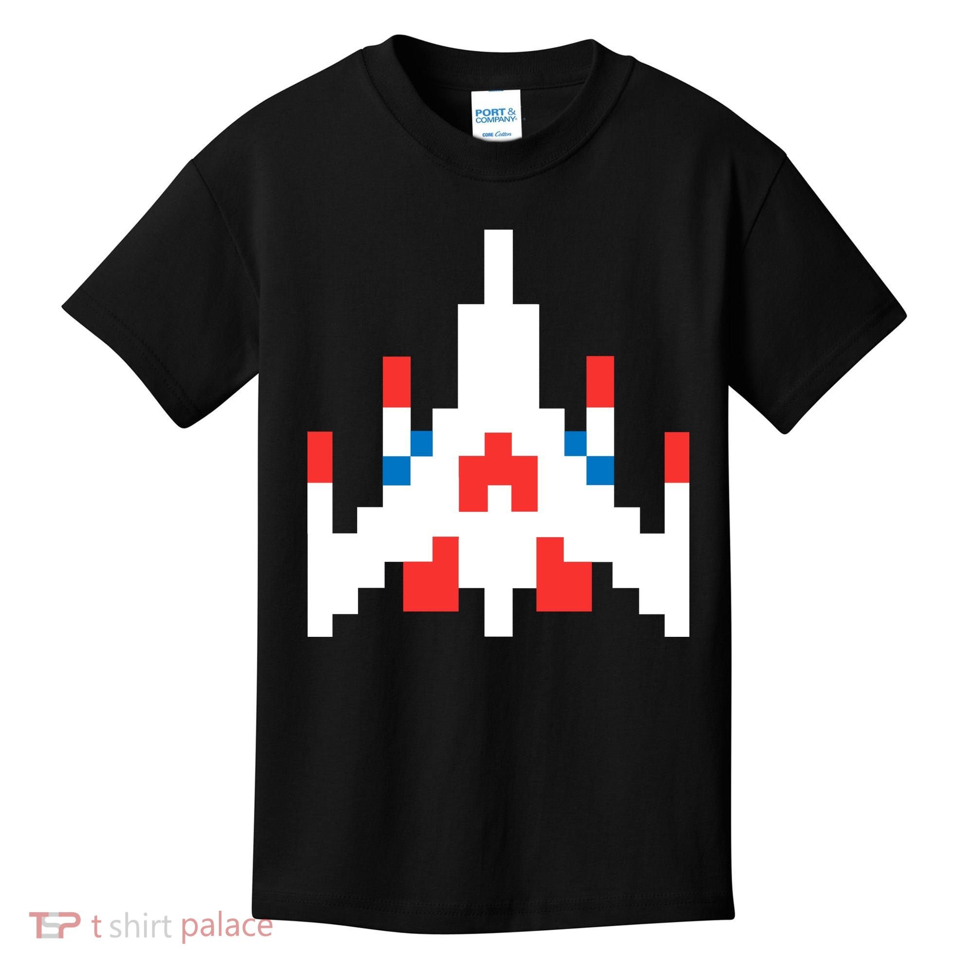 Retro 80's Computer Game Space Ship Kids T-Shirt