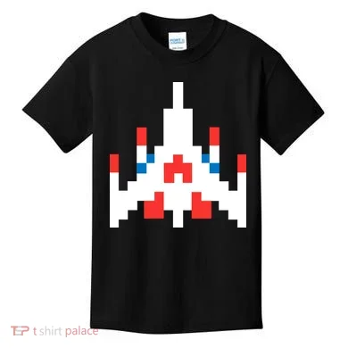 Retro 80's Computer Game Space Ship Kids T-Shirt