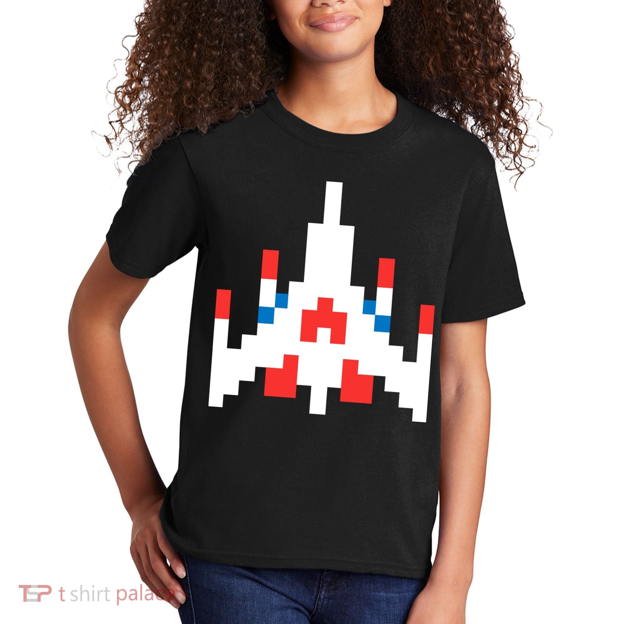 Retro 80's Computer Game Space Ship Kids T-Shirt