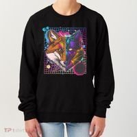 Retro 80's Digital Polygon Fox Women's Sweatshirt thumb 0