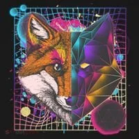 Retro 80's Digital Polygon Fox Doggie Tank thumb 4