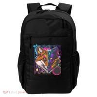 Retro 80's Digital Polygon Fox Backpack thumb 0