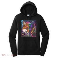 Retro 80's Digital Polygon Fox Women's Hoodie thumb 0