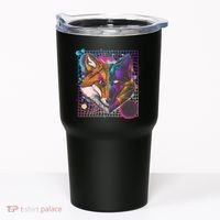 Retro 80's Digital Polygon Fox Tumbler thumb 0