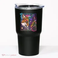 Retro 80's Digital Polygon Fox Tumbler thumb 0