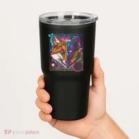 Retro 80's Digital Polygon Fox Tumbler thumb 2