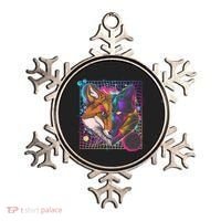 Retro 80's Digital Polygon Fox Ornament thumb 0