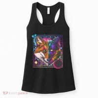 Retro 80's Digital Polygon Fox Women's Tank Top thumb 0