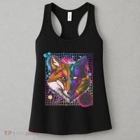 Retro 80's Digital Polygon Fox Women's Tank Top thumb 3