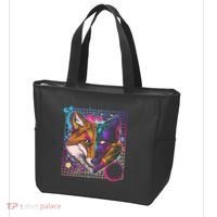 Retro 80's Digital Polygon Fox Tote Bag thumb 3