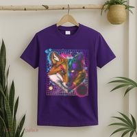 Retro 80's Digital Polygon Fox T-Shirt thumb 2