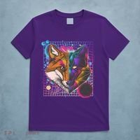 Retro 80's Digital Polygon Fox T-Shirt thumb 5