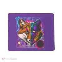 Retro 80's Digital Polygon Fox Mousepad thumb 0