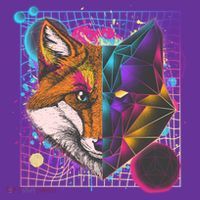 Retro 80's Digital Polygon Fox Hat thumb 2