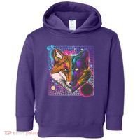 Retro 80's Digital Polygon Fox Toddler Hoodie thumb 0