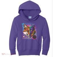 Retro 80's Digital Polygon Fox Kids Hoodie thumb 0