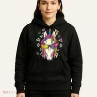 Retro 80's Eighties Rainbow Unicorn Hoodie thumb 5