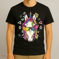 Retro 80's Eighties Rainbow Unicorn T-Shirt thumb 3