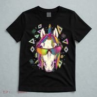 Retro 80's Eighties Rainbow Unicorn T-Shirt thumb 5