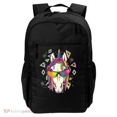 Retro 80's Eighties Rainbow Unicorn Backpack