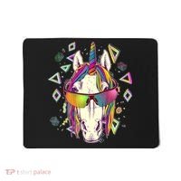 Retro 80's Eighties Rainbow Unicorn Mousepad thumb 0