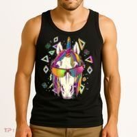 Retro 80's Eighties Rainbow Unicorn Tank Top thumb 3