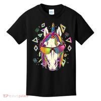 Retro 80's Eighties Rainbow Unicorn Kids T-Shirt thumb 0
