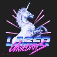 Retro 80's Eighties Laser Unicorns Women's Sweatshirt thumb 2