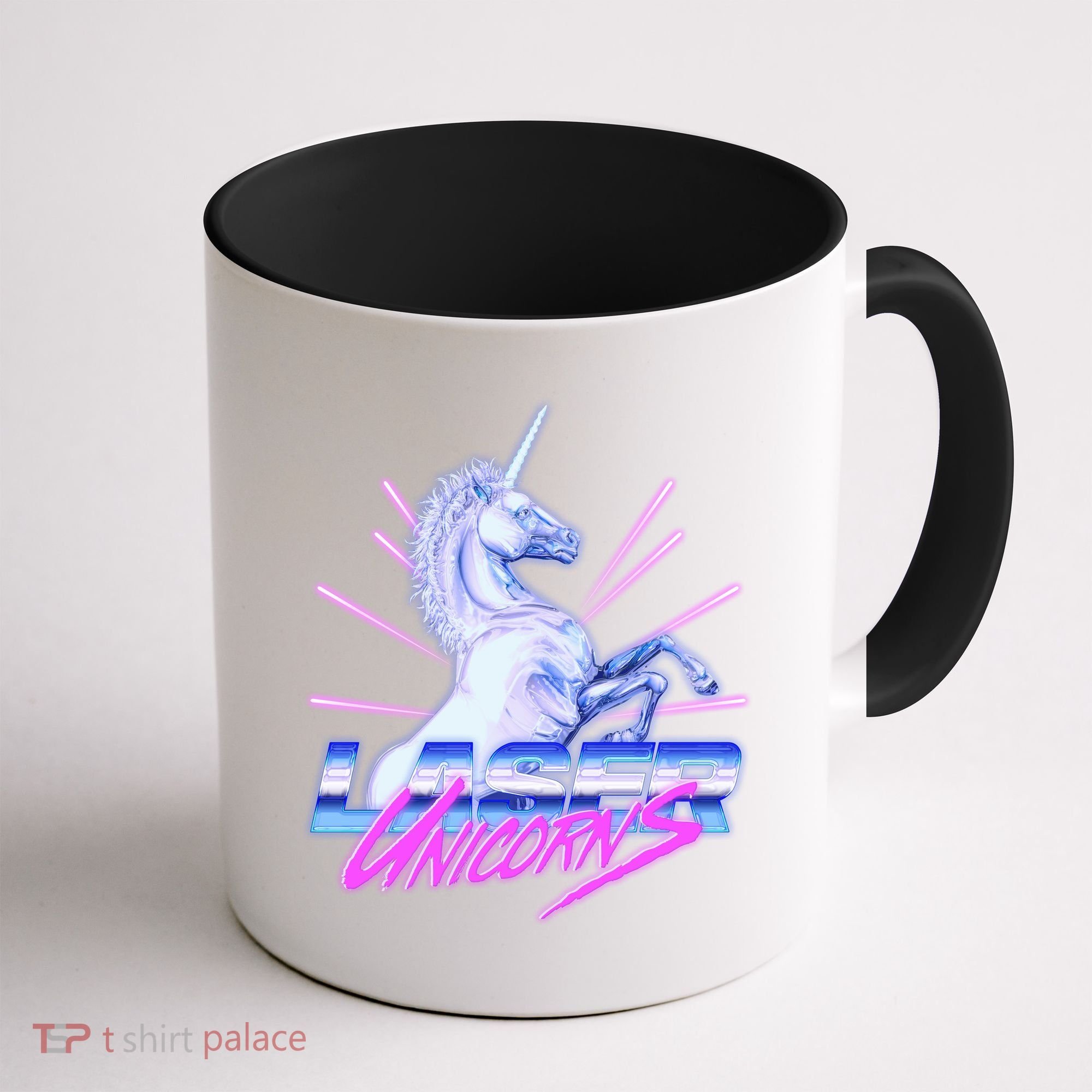 Retro 80's Eighties Laser Unicorns Coffee Mug