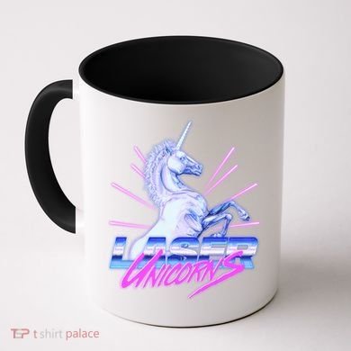 Retro 80's Eighties Laser Unicorns Coffee Mug