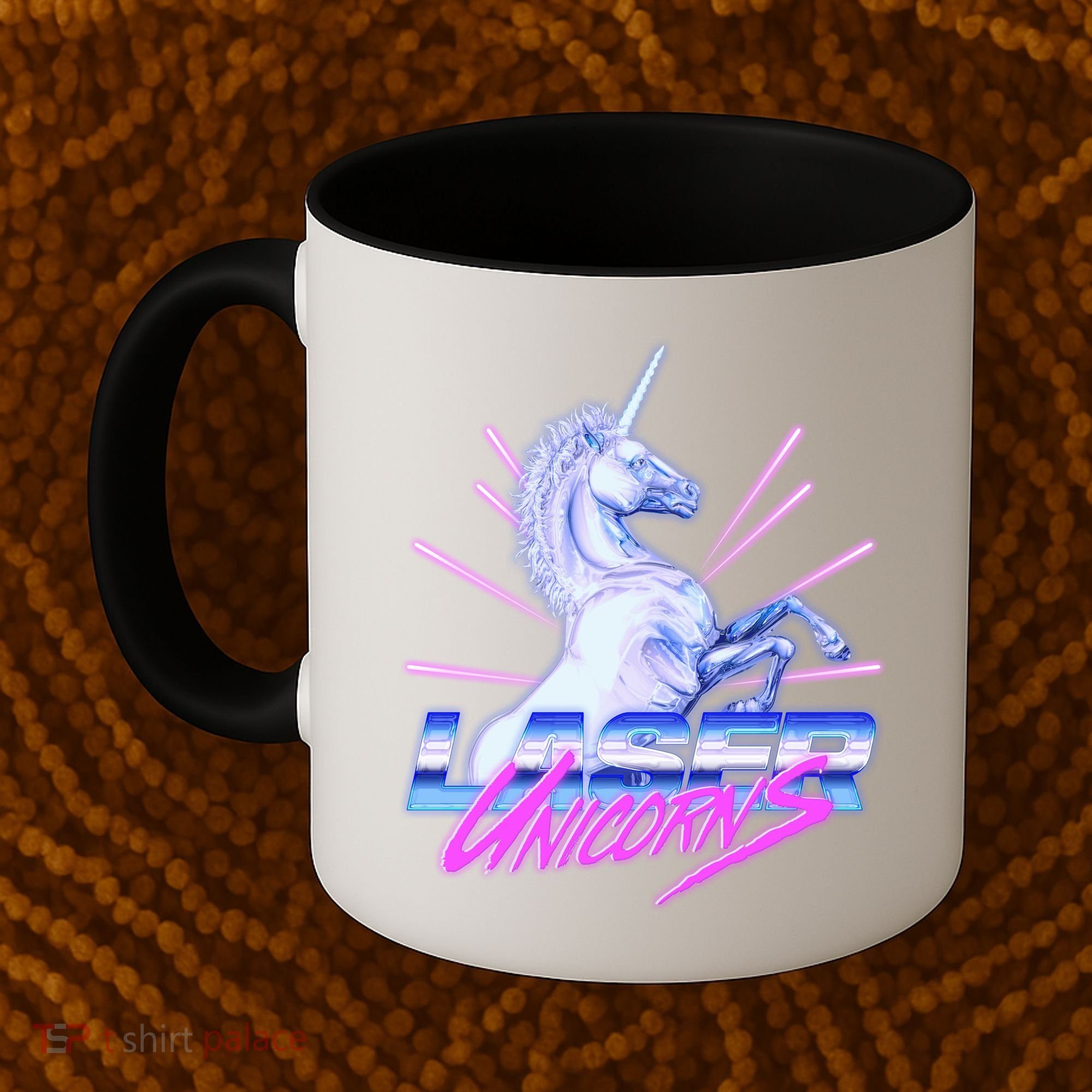 Retro 80's Eighties Laser Unicorns Coffee Mug