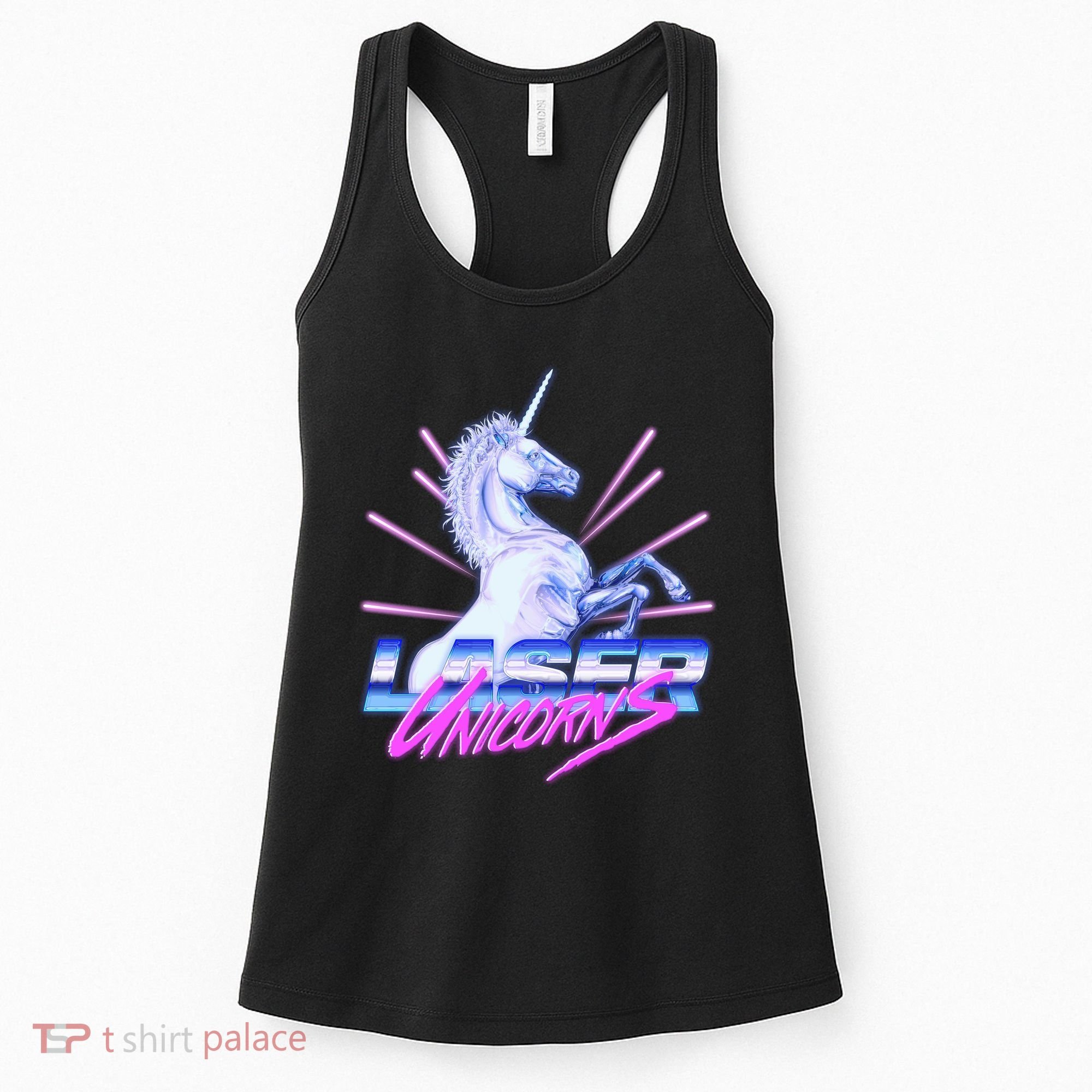 Retro 80's Eighties Laser Unicorns Women's Tank Top