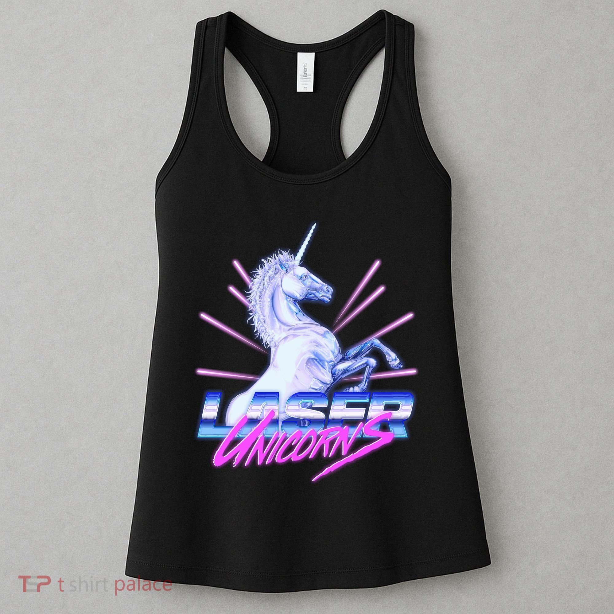 Retro 80's Eighties Laser Unicorns Women's Tank Top