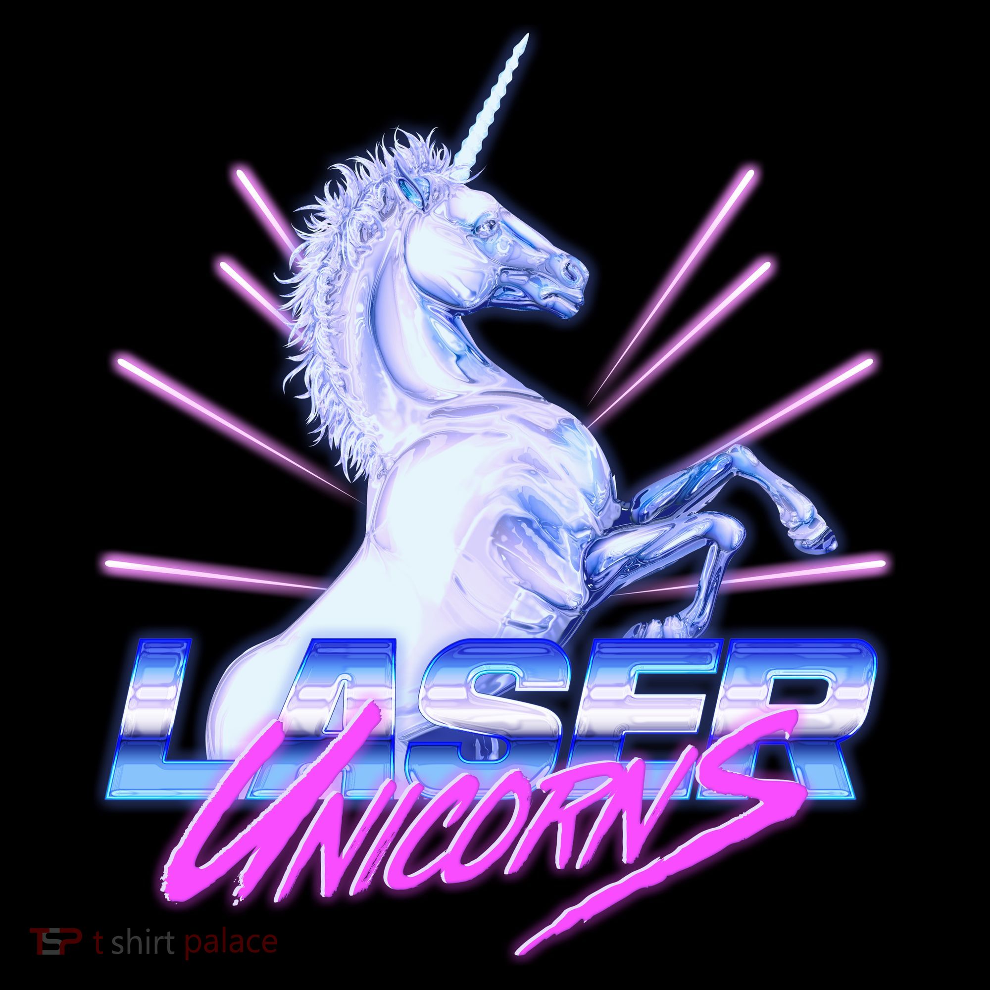 Retro 80's Eighties Laser Unicorns Women's Tank Top