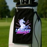 Retro 80's Eighties Laser Unicorns Golf Towel thumb 2