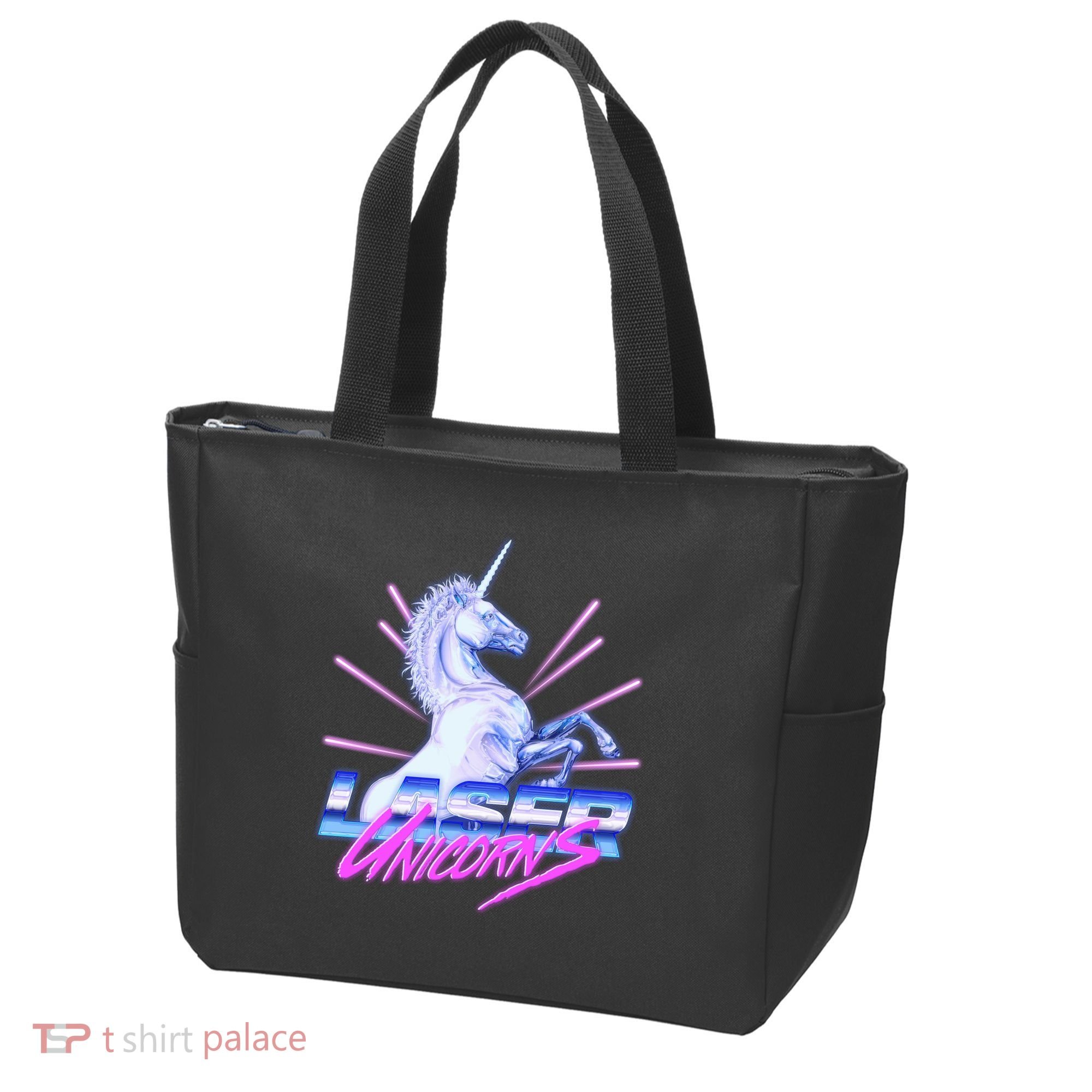Retro 80's Eighties Laser Unicorns Tote Bag