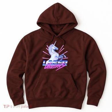 Retro 80's Eighties Laser Unicorns Hoodie
