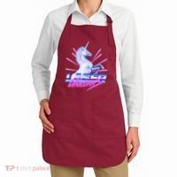 Retro 80's Eighties Laser Unicorns Apron thumb 2