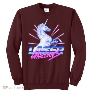 Retro 80's Eighties Laser Unicorns Sweatshirt