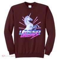 Retro 80's Eighties Laser Unicorns Sweatshirt thumb 0