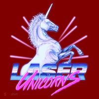 Retro 80's Eighties Laser Unicorns Toddler T-Shirt thumb 2
