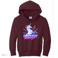 Retro 80's Eighties Laser Unicorns Kids Hoodie thumb 0