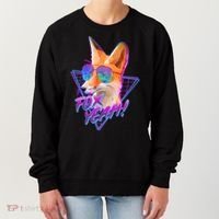 Retro 80's Eighties Polygon Fox Yeah Women's Sweatshirt thumb 0