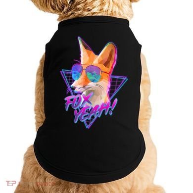 Retro 80's Eighties Polygon Fox Yeah Doggie Tank