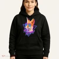 Retro 80's Eighties Polygon Fox Yeah Hoodie thumb 5