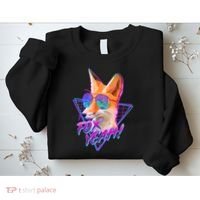 Retro 80's Eighties Polygon Fox Yeah Sweatshirt thumb 2