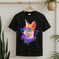 Retro 80's Eighties Polygon Fox Yeah T-Shirt thumb 2
