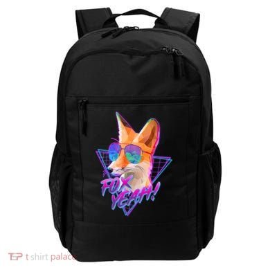Retro 80's Eighties Polygon Fox Yeah Backpack