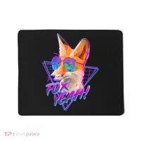 Retro 80's Eighties Polygon Fox Yeah Mousepad thumb 0